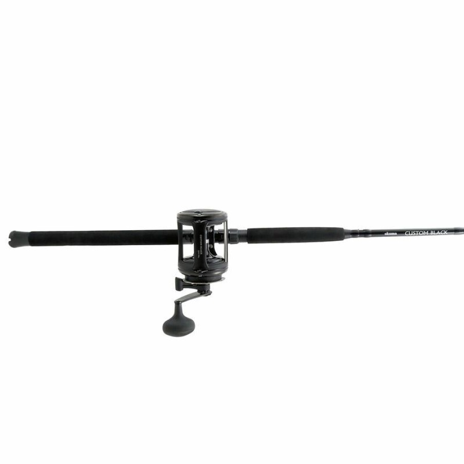 Conventional Combos * | Okuma 6 Custom Black Series Offshore Conventional Combo, Size 30 Reel