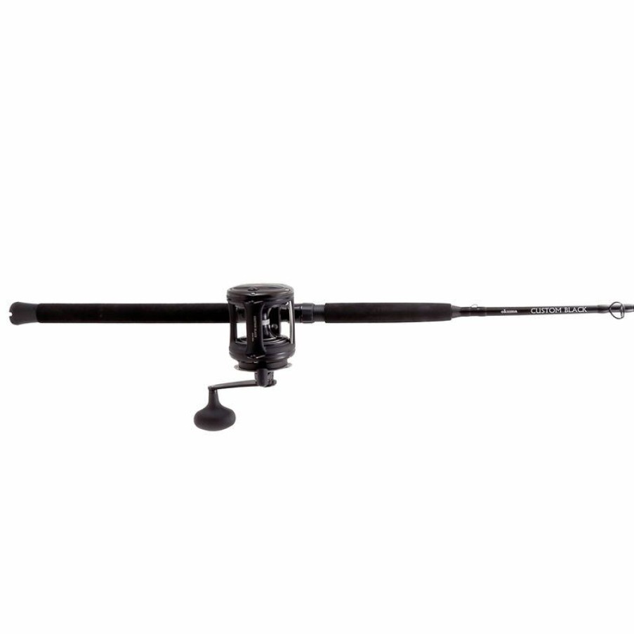 Conventional Combos * | Okuma 6'6 Custom Black Series Offshore Conventional Combo, Size 20 Reel