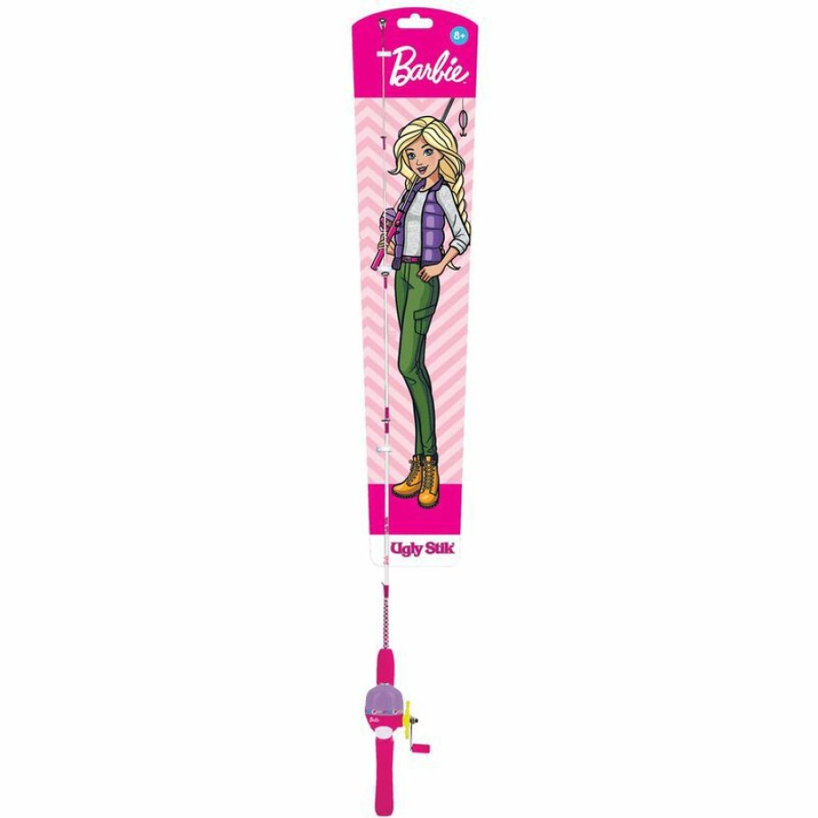 Spinning Combos * | Shakespeare 3 Ugly Stik Mattel Barbie Spincast Combo